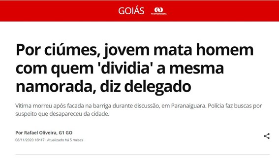noticia ciumes